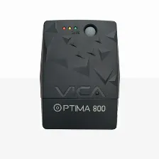 No Break Vica Optima 800 0.8 Kva / 400 W, Entrada 120 V, 6 Salidas Ac, Negro